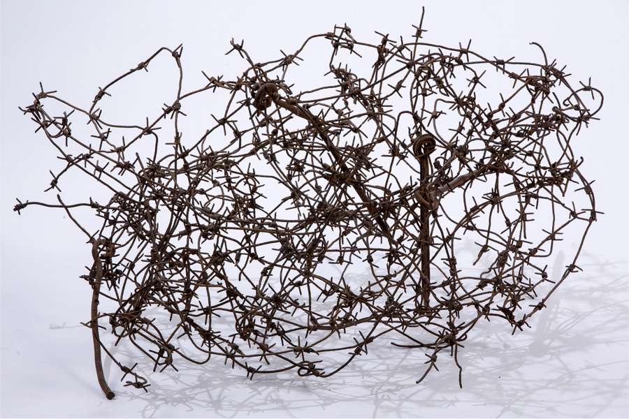 Фрагмент проволочного заграждения концлагеря «Освенцим»