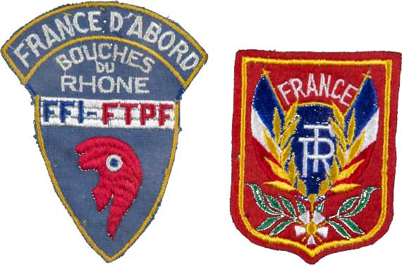 Знаки организации Французские франтиреры и партизаны.